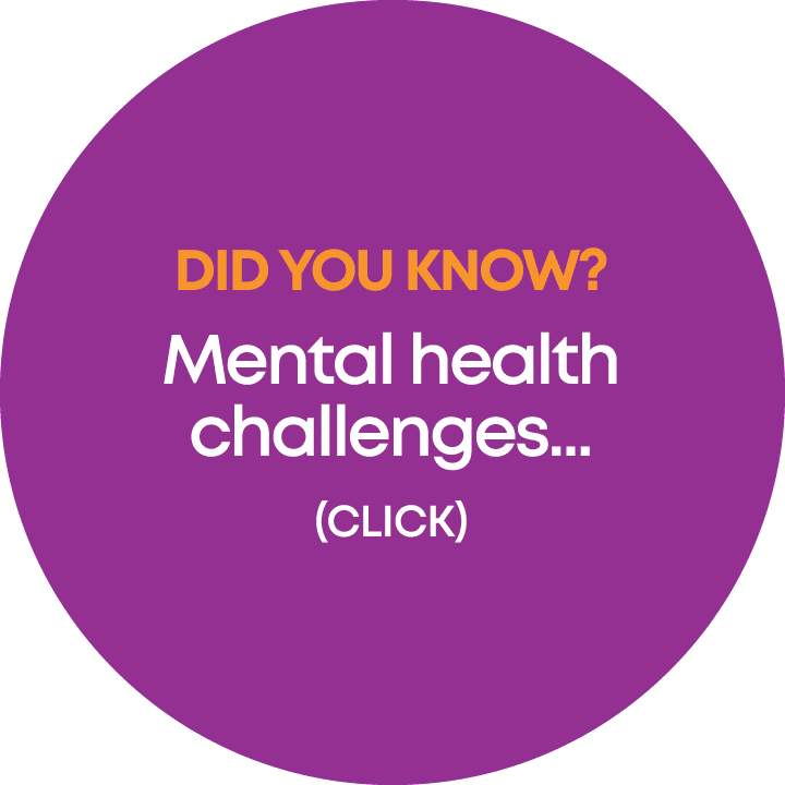Did you know? Mental health challenges... (click)
